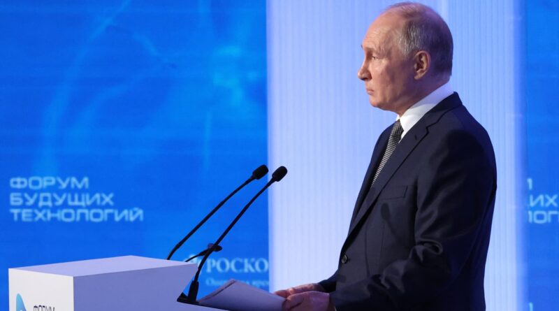 'We shall overcome everything together': Putin tells his people that the West is trying to defeat Russia