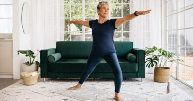 5 Yoga Poses That Can Help Manage Menopause Symptoms (Looking At You, Hot Flashes!)