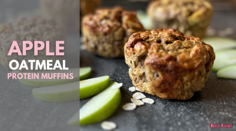 Apple Oatmeal Protein Muffins