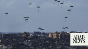 Gaza airdrop ends in deaths for five Palestinian refugees; 10 injured