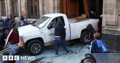 Protesters crash truck into Mexico's National Palace