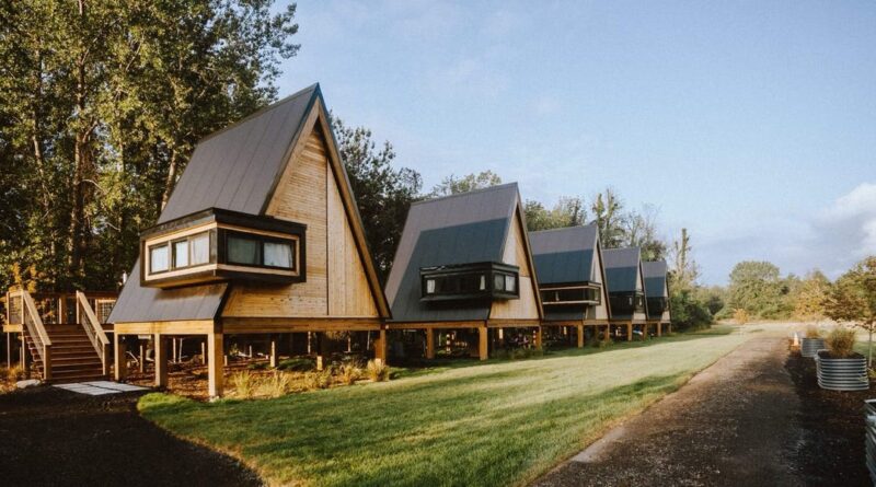 A couple started out renting a bedroom on Airbnb to pay the mortgage. Now their cabin village makes over $30,000 a month.