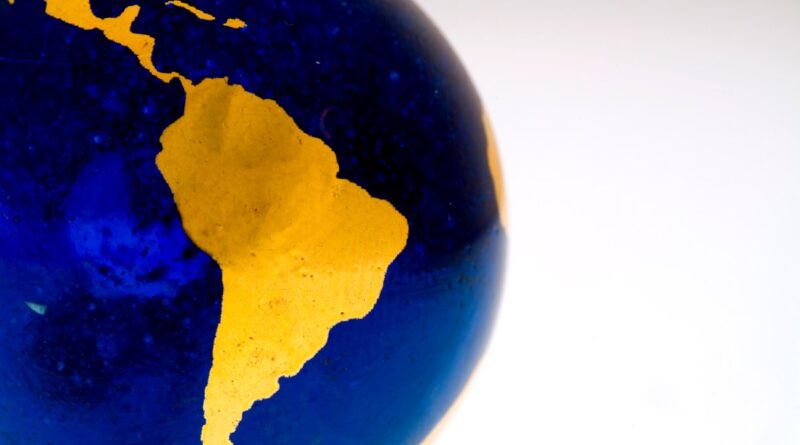 Globe Detail, South America
