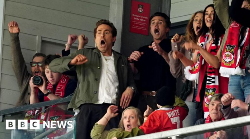 Wrexham AFC: Hollywood stars and fans celebrate historic promotion