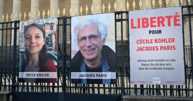 'No signs of hope': French couple mark three years in Iranian jail