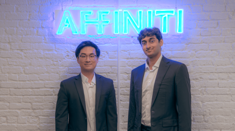 Affiniti founders Aaron Bai and Sahil Phadnis