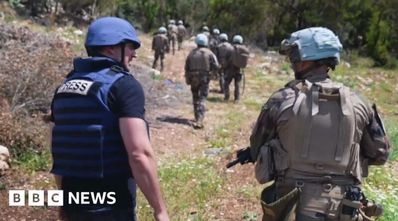 BBC joins French troops on Lebanon peacekeeping operation