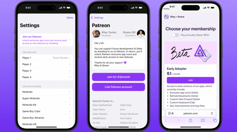 Delta debuts its Patreon-supported iOS app update after US App Store policy change | TechCrunch