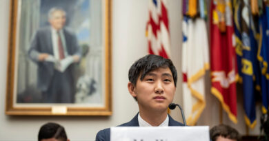 CEO of Scale A.I. Alexandr Wang testifies during a House Armed Services Subcommittee on Cyber, Information Technologies and Innovation hearing about artificial intelligence on Capitol Hill July 18, 2023 in Washington, DC.