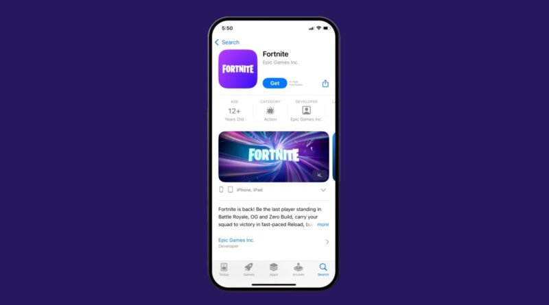 Fortnite returns to the US App Store after a five-year gap | TechCrunch