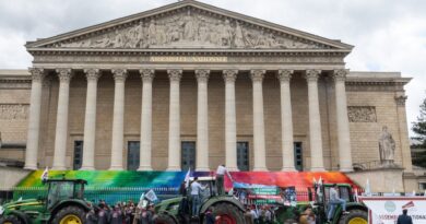 French farmers protest in Paris for law loosening environmental regulations