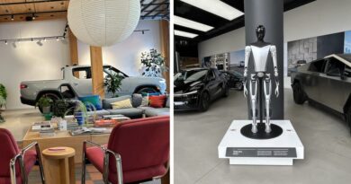 I visited a Rivian and Tesla showroom in NYC. Their vibes couldn't be more different.