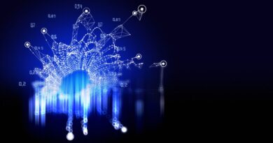 Abstract technology background with polygonal grid analyze and data. Analytics algorithms data. Quantum computing concept. Big data. Banner for business, science and technology.