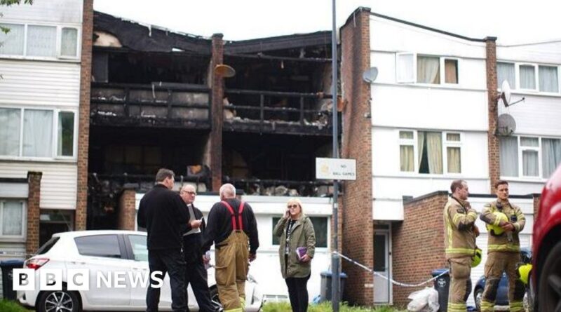 London house fire: Brent murder arrest as mum and children die