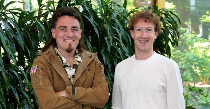 Mark Zuckerberg and Palmer Luckey end their beef and partner to build extended reality tech for the US military