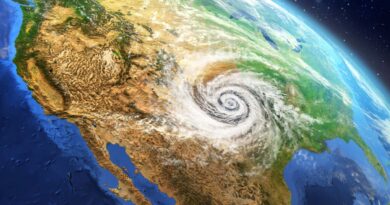hurricane seen from space