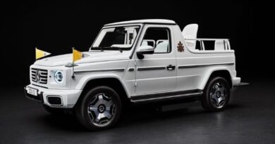Photos show the Mercedes-Benz electric popemobile worth an estimated $500,000 that Pope Leo XIV may be next to ride