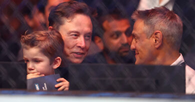 Elon Musk and son