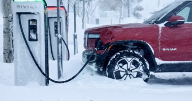 Rivian Electric Car Charging Station