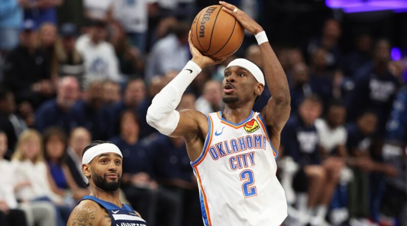 SGA scores 40, Thunder regain control of NBA West finals against Wolves