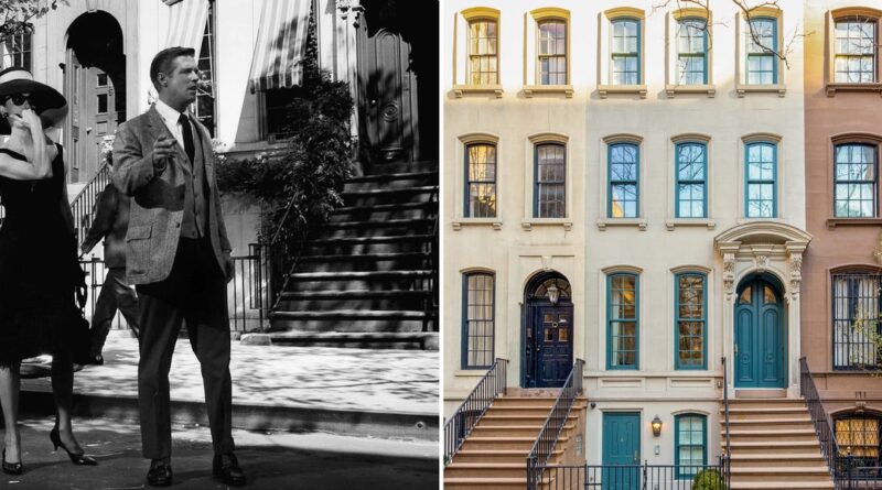 The New York City apartment from 'Breakfast at Tiffany's' is on the market for $15 million. It features a Tiffany-blue door.