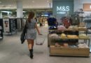 A woman shops in an M&S store