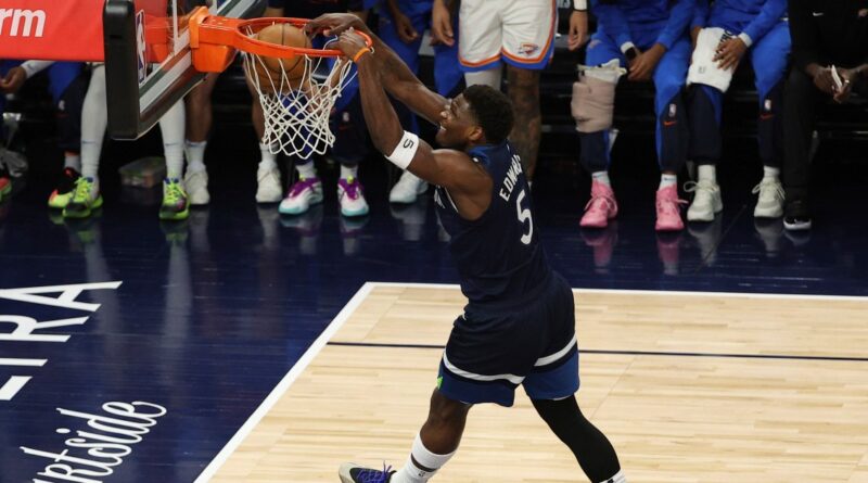 Timberwolves rout Thunder by 42 points in Game 3 of NBA West finals