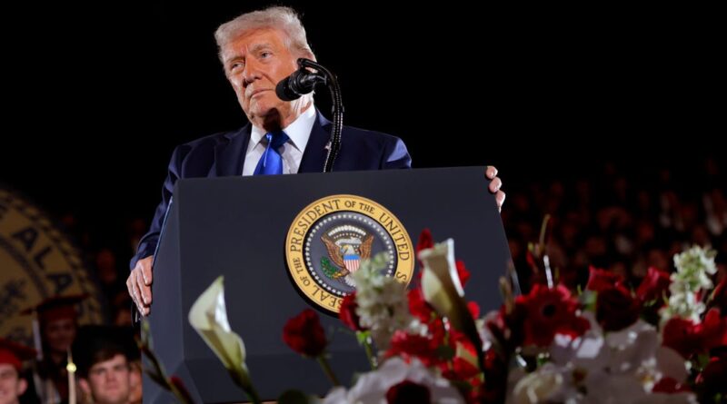 Trump's advice to new grads: 'Find your limits and then smash through everything'