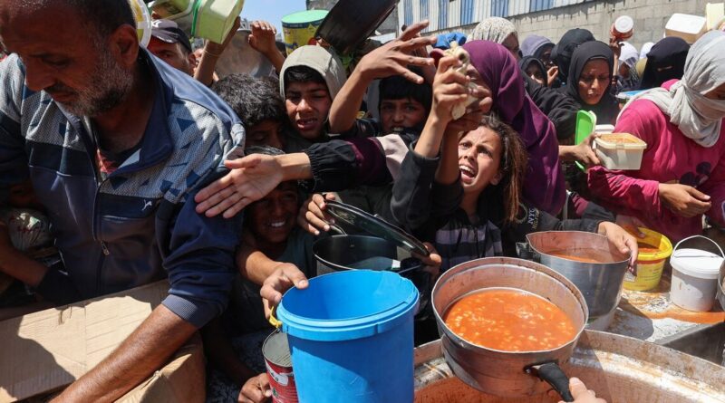 US defends Gaza aid plan as hungry crowds overrun food hub