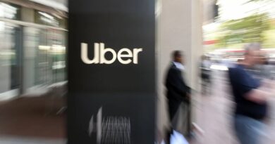 Uber logo on office wall