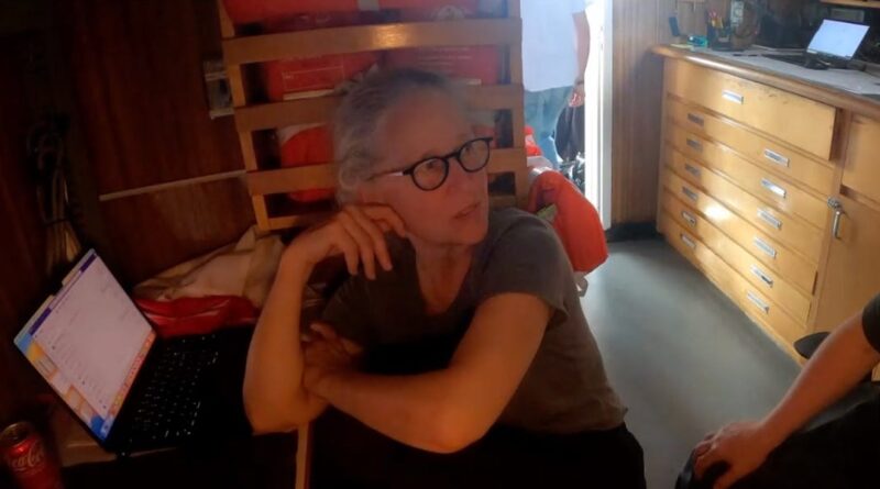 Video footage shows the moment OceanGate CEO Stockton Rush's wife heard the apparent sound of the Titan sub imploding