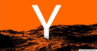 Y Combinator logo emerging from the ocean