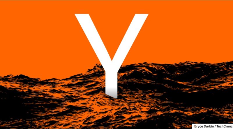 Y Combinator logo emerging from the ocean