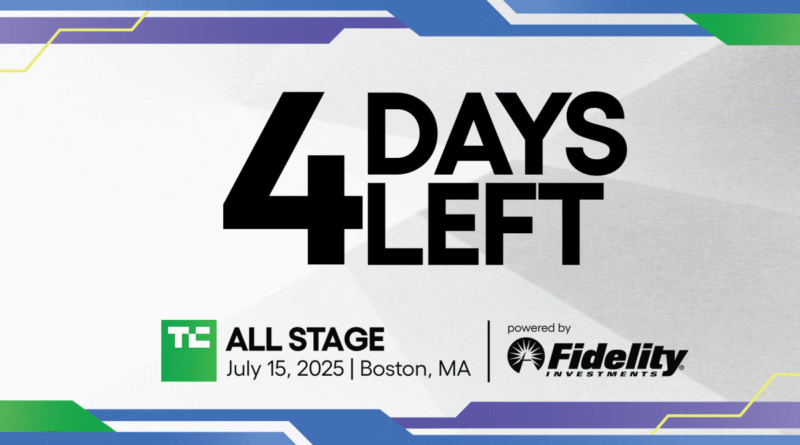 TechCrunch All Stage 4 days left
