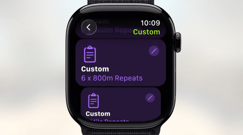 Apple watch workout app