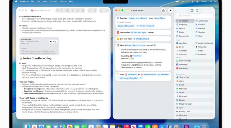 At WWDC 2025, Apple introduces an AI-powered Shortcuts app | TechCrunch