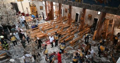 Blood, destruction at Damascus church after suicide attack