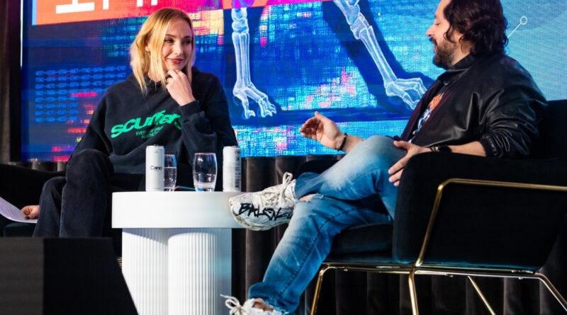 Sophie Turner and Ben Lamm take part in the Fireside Chat Engineering The Impossible at Truman Brewery during SXSW London 2025