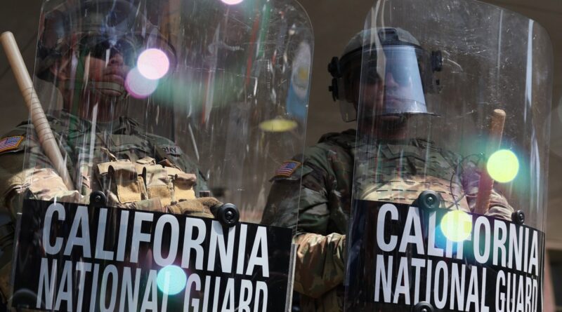 Did Trump thank National Guard even before troops reached Los Angeles?
