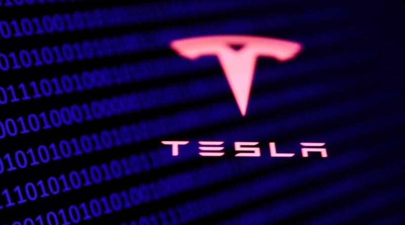 Tesla illustration logo