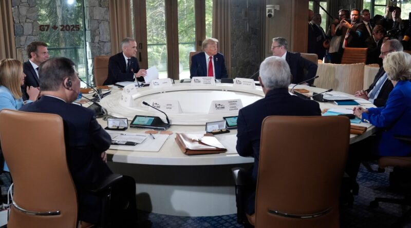 G7 leaders push Trump on trade as talks continue