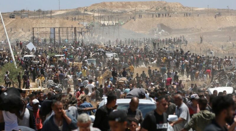 Gaza rescuers say Israeli fire kills 10 near aid site as ceasefire push stalls