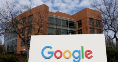 Google sign in front of building