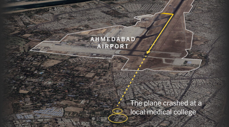 How the Air India Plane Crashed: Maps and Photos