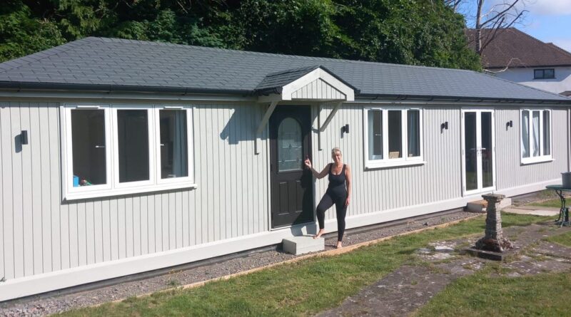 I built an annex for my daughter and her family in my backyard