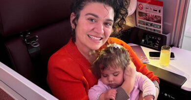 I regret upgrading to first class to fly overnight with my 8-month-old child
