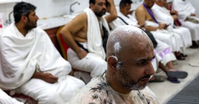 Inside Saudi's hajj-only barbershop, shaving thousands of heads in a day