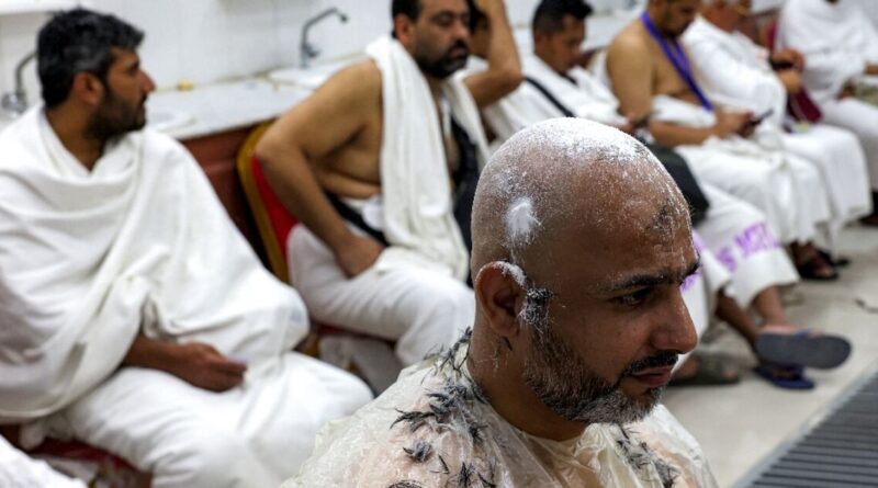 Inside Saudi's hajj-only barbershop, shaving thousands of heads in a day