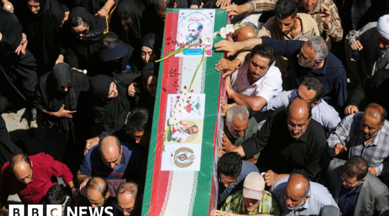 Iran holds state funeral for military leaders killed in Israel conflict