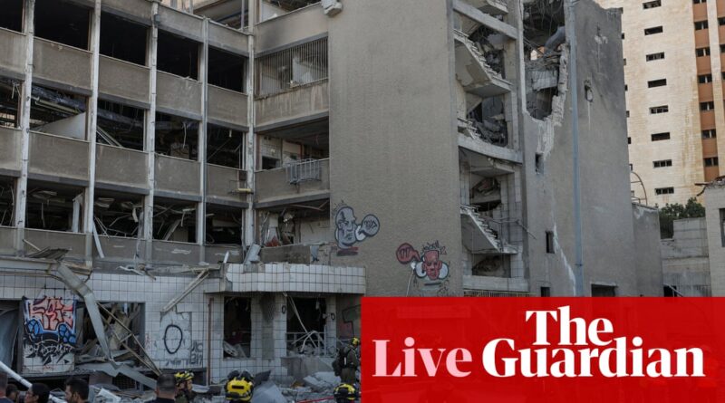 Israel-Iran war live: fresh attacks exchanged as Israel says it has set back Tehran’s nuclear program by ‘at least two or three years’